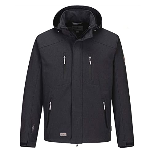 Blue Wave Herren Softshelljacke Jacke Jakob - Outdoorjacke Winterjacke in Anthrazit Größe 4XL von Blue Wave