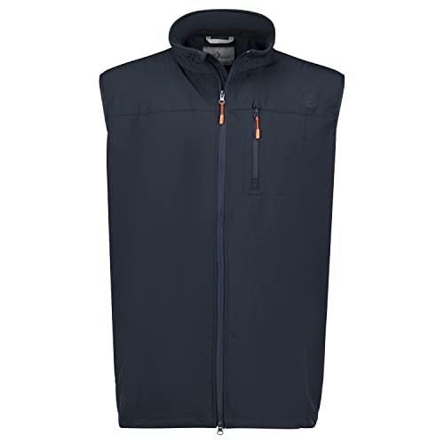 Blue Wave Herren Softshellweste Bernd - Outdoor-Weste Softshell Weste mit Stehkragen in Marine Größe 3XL von Blue Wave