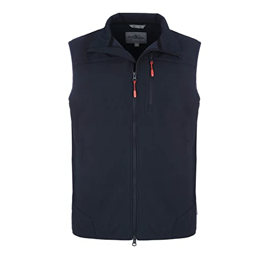 Blue Wave Herren Softshellweste Bernd - Outdoor-Weste Softshell Weste mit Stehkragen in Marine Größe XXL von Blue Wave