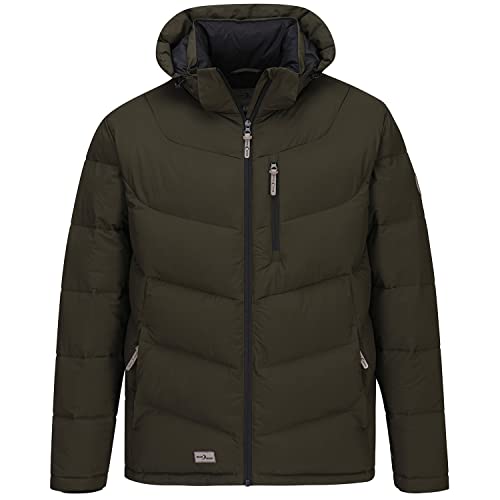 Blue Wave Herren Steppjacke Jesper - Jacke gesteppt mit abhnehmbarer Kapuze in Oliv Größe M von Blue Wave