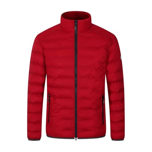 Blue Wave Herren Steppjacke Maximilian in Daunenoptik - Gesteppte Jacke mit Stehkragen in Rot Größe XXL von Blue Wave