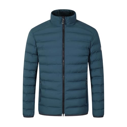Blue Wave Herren Steppjacke Maximilian in Daunenoptik - Gesteppte Jacke mit Stehkragen in Steel Blue Größe 6XL von Blue Wave