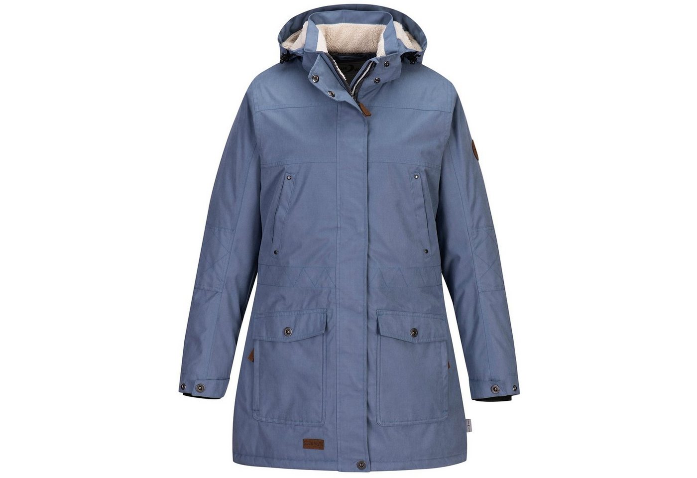 Blue Wave Parka Damen Funktionsparka Outdoor-Jacke Anke mit Fleece-Rücken und Kapuze von Blue Wave