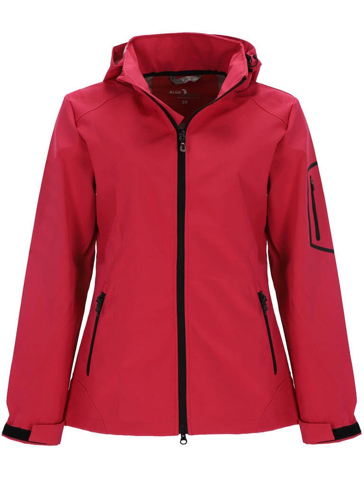 Blue Wave Softshelljacke Damen Outdoor-Jacke Louisa mit Kapuze - winddicht und atmungsaktiv Blue Wave Softshelljacke Damen Outdoor-Jacke Louisa mit Kapuze - winddicht und atmungsaktiv von Blue Wave