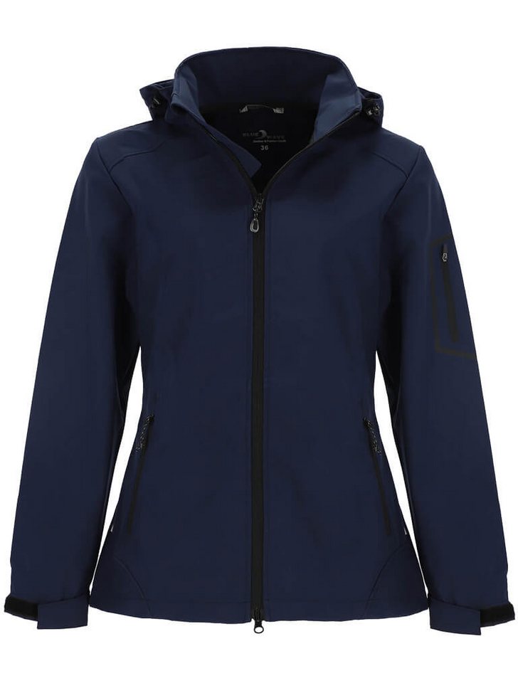 Blue Wave Softshelljacke Damen Outdoor-Jacke Louisa mit Kapuze - winddicht und atmungsaktiv von Blue Wave