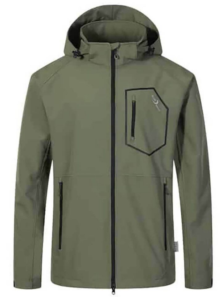 Blue Wave Softshelljacke Herren Jacke Louis mit verstellbarer Kapuze - winddicht & atmungsaktiv von Blue Wave