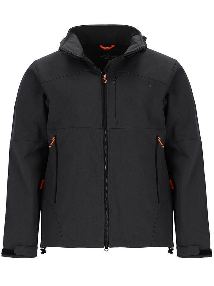 Blue Wave Softshelljacke Herren Jacke Mads mit Fleecefutter und angeschnittener Kapuze von Blue Wave