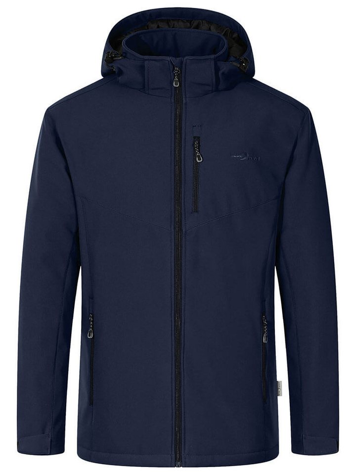 Blue Wave Softshelljacke Herren Jacke Marlon mit leichter Wattierung und abnehmbarer Kapuze von Blue Wave