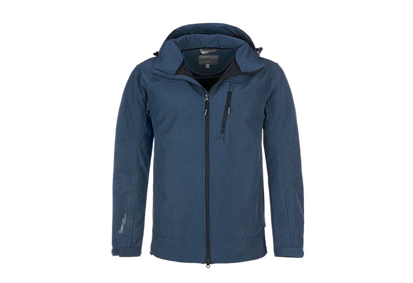 Blue Wave Softshelljacke Herren Outdoor-Jacke Bent - Übergangsjacke Jacke Abnehmbare Kapuze von Blue Wave