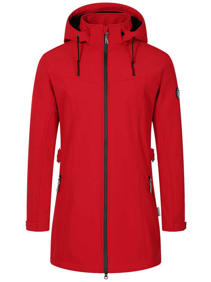 Blue Wave Softshellmantel Damen Softshelljacke Martje mit Fleecefutter und abnehmbarer Kapuze von Blue Wave