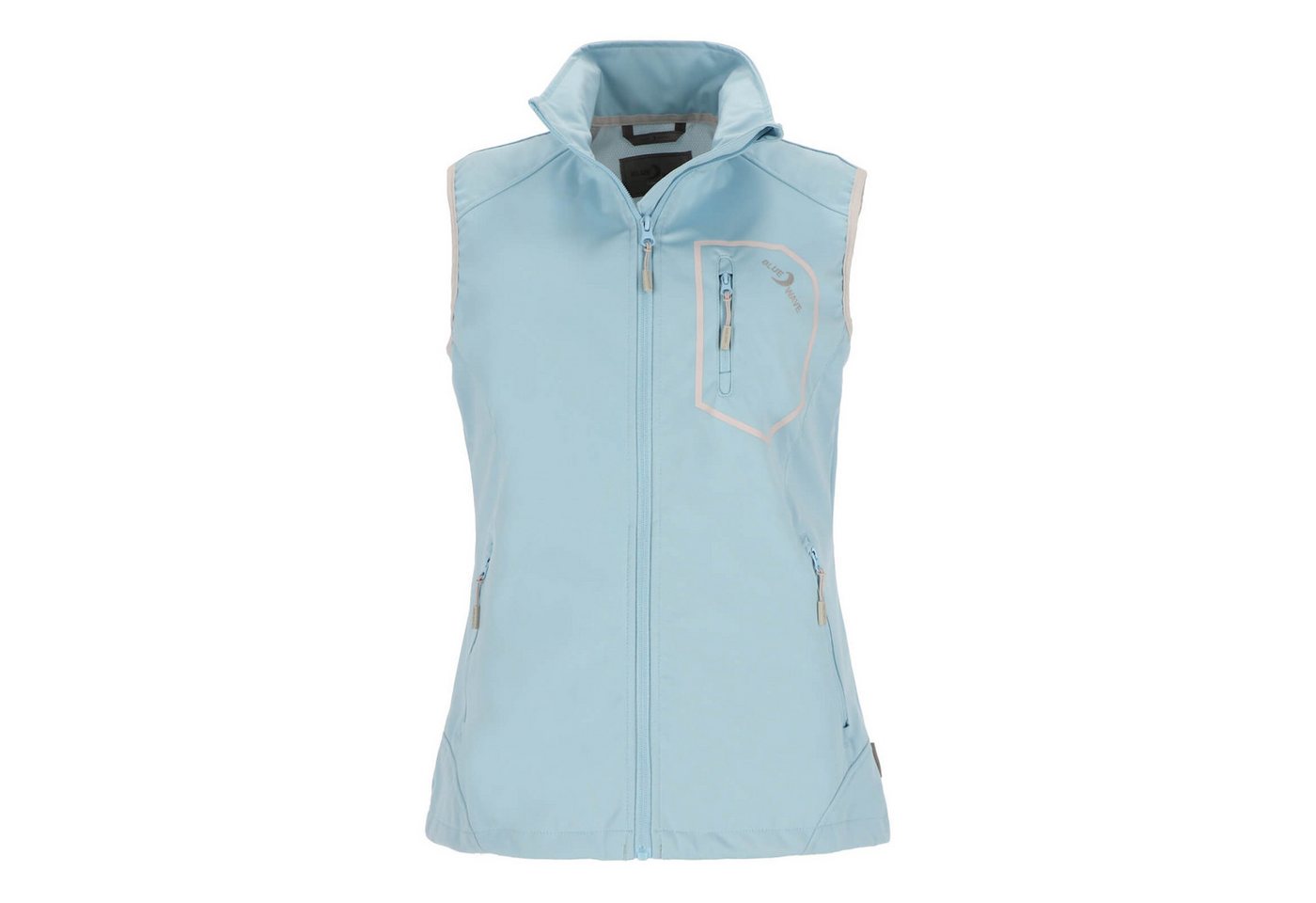 Blue Wave Softshellweste Damen Weste Kira mit Stehkragen - Leichte Outdoor-Weste atmungsaktiv von Blue Wave