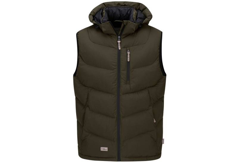 Blue Wave Steppweste Herren Weste Jasper - Daunenoptik mit abnehmbarer Kapuze von Blue Wave