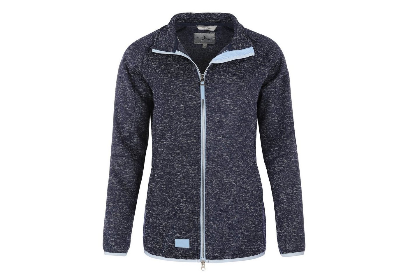 Blue Wave Strickfleecejacke Damen Fleecejacke Strickjacke Helga - Sweatjacke in Strickoptik mit Reißverschluss von Blue Wave