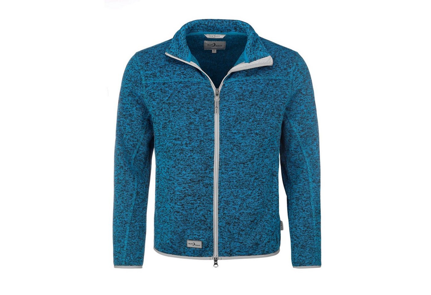 Blue Wave Strickfleecejacke Herren Fleecejacke Helge in Strickoptik - Strickjacke Reißverschluss von Blue Wave