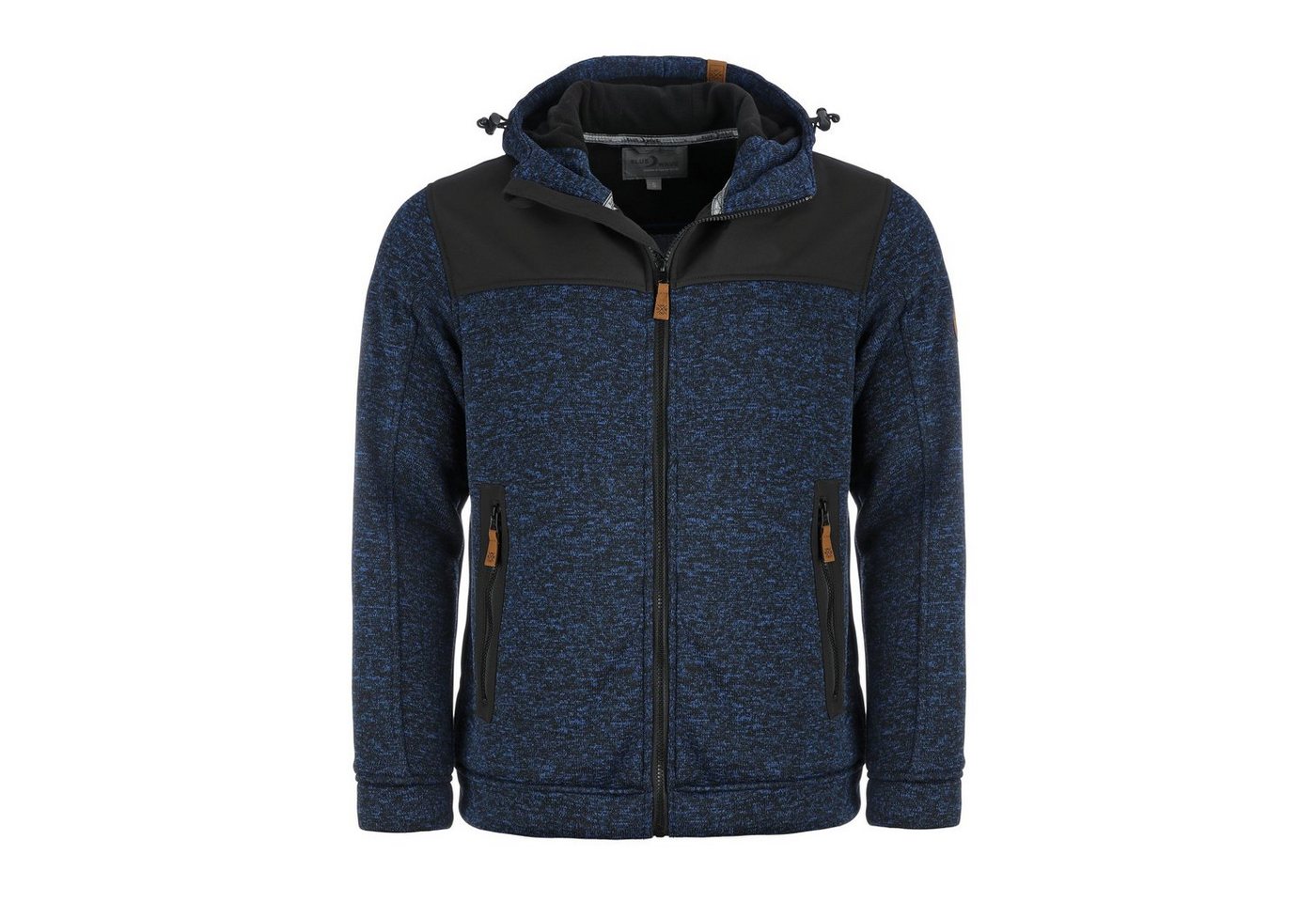 Blue Wave Strickfleecejacke Herren Jacke Fabio - Fleecejacke Strickjacke mit Softshell-Besatz von Blue Wave