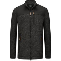 Blue Wave Strickfleecejacke mit Plüschfutter und Kontrast-Elementen von Blue Wave