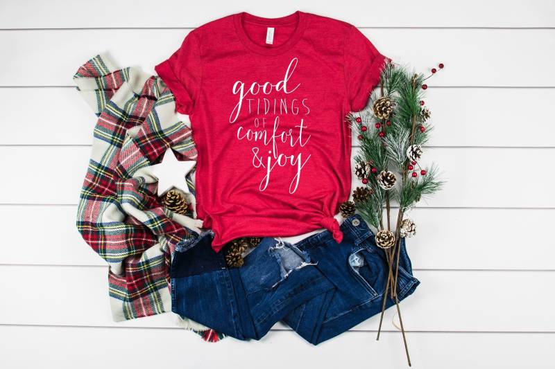 Frohe Botschaft Des Komfort Und Freude Shirt, Weihnachten Spruch-T-Shirt, Urlaub Tees, Zitat T Lustige Weihnachts-Shirt Frohe Botschaft Des Komfort Und Freude Shirt, Weihnachten Spruch-T-Shirt, Urlaub Tees, Zitat T Lustige Weihnachts-Shirt von BlueAcreThreads