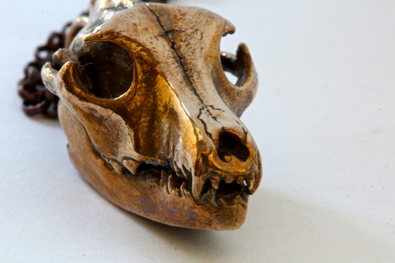 Bronze Wolfsschädel Halskette - Blue Bayer Nyc Jewelry Bronze Wolfsschädel Halskette - Blue Bayer Nyc Jewelry von BlueBayerDesignNYC