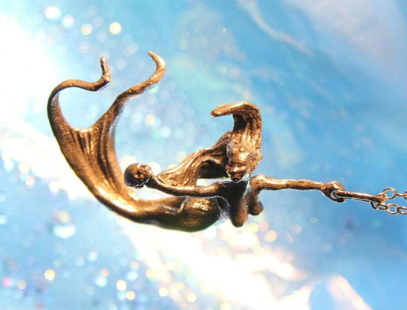 Meerjungfrau Halskette, Bronze Made in Nyc Meerjungfrau Halskette, Bronze Made in Nyc von BlueBayerDesignNYC