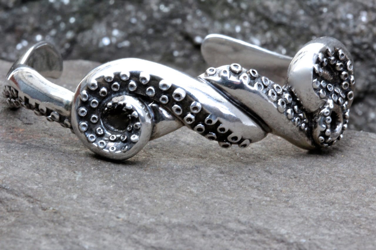 Oktopus Tentakel Armreif Aus .925 Sterling in Nyc Blue Bayer Design Oktopus Tentakel Armreif Aus .925 Sterling in Nyc Blue Bayer Design von BlueBayerDesignNYC