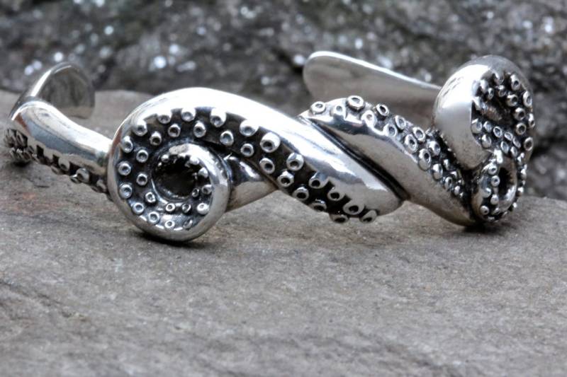 Oktopus Tentakel Armreif Aus .925 Sterling in Nyc Blue Bayer Design Oktopus Tentakel Armreif Aus .925 Sterling in Nyc Blue Bayer Design von BlueBayerDesignNYC