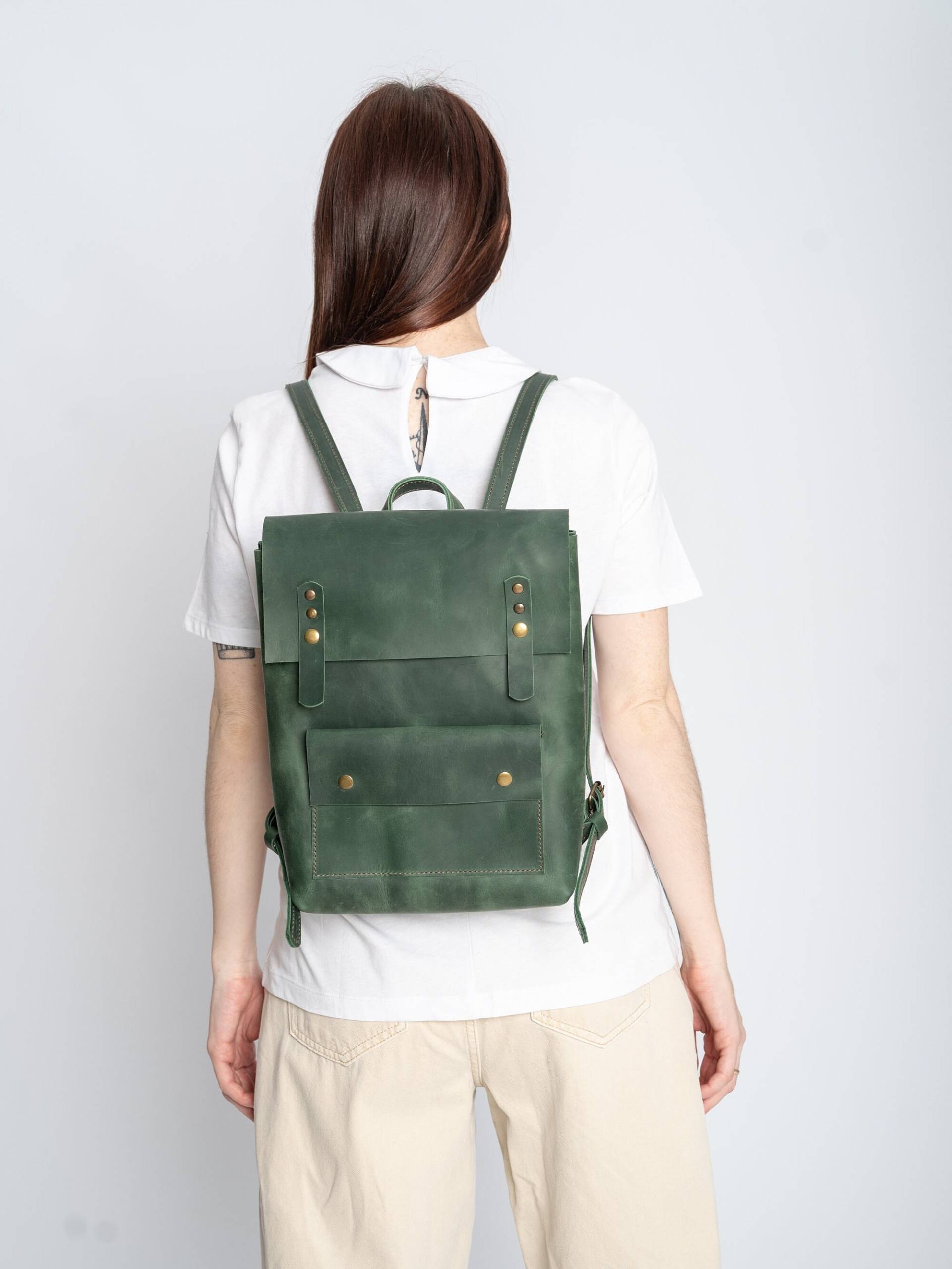 Leder Rucksack Frauen, Mini Lederrucksack, Ledertasche Frauen, Handgefertigter Rucksack, Mini Frauen, Lederrucksäcke von BlueBerryCraftStudio