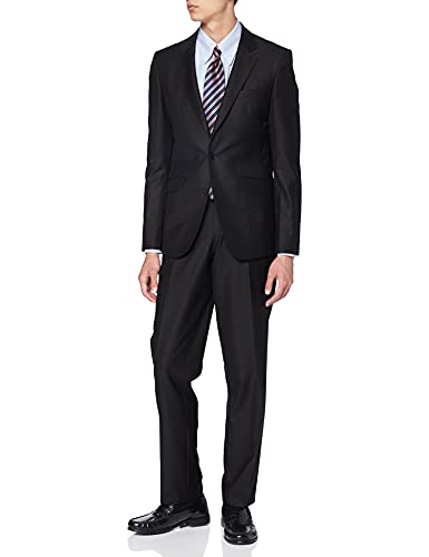 BlueBlack Herren Slim Fit Anzug Lorenzo, Schwarz (schwarz 69), 46 von BlueBlack