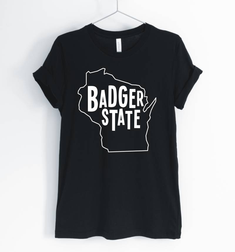 Dachs-Staat, Wisconsin, Wisconsin Shirt, State, Stolz, Ort T-Shirt, Geschenk, Unisex & Damen Shirt von BlueCityUSA