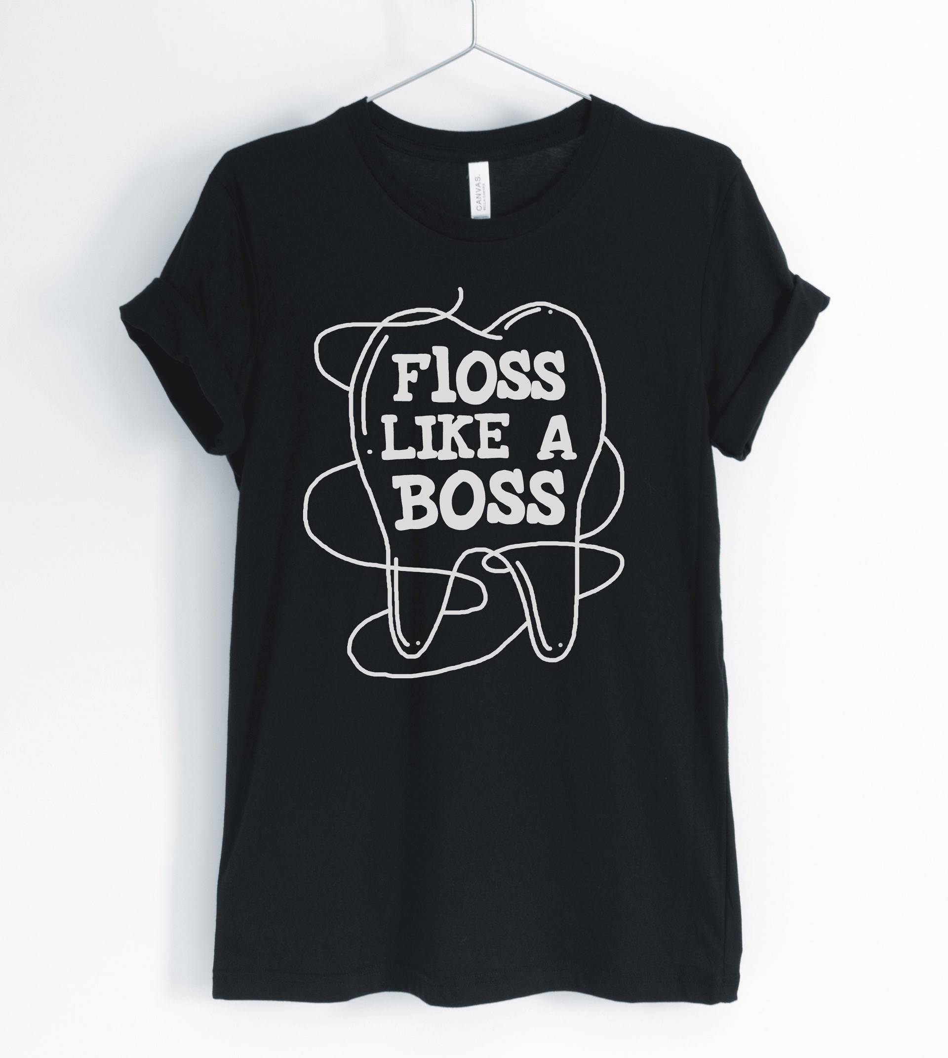 Floss Like A Boss, Dentist Shirt, Dental Hygienist Dentistry T-Shirt, Funny Gift For Dentist, Unisex & Women Es Shirts Floss Like A Boss, Dentist Shirt, Dental Hygienist Dentistry T-Shirt, Funny Gift For Dentist, Unisex & Women Es Shirts von BlueCityUSA