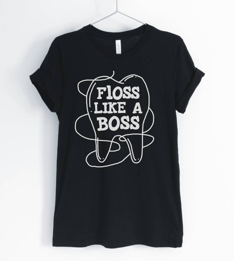 Floss Like A Boss, Dentist Shirt, Dental Hygienist Dentistry T-Shirt, Funny Gift For Dentist, Unisex & Women Es Shirts Floss Like A Boss, Dentist Shirt, Dental Hygienist Dentistry T-Shirt, Funny Gift For Dentist, Unisex & Women Es Shirts von BlueCityUSA