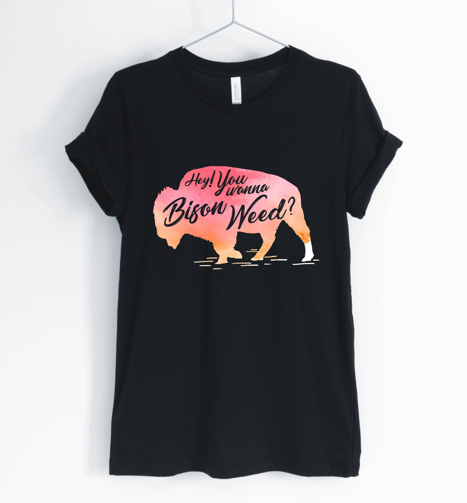 Hey Will Sie Bison Unkraut Shirt, Lustige Bison, Wortspiel, Süße Ich Liebe Buffalo Herder, Unisex & Damen Shirts von BlueCityUSA