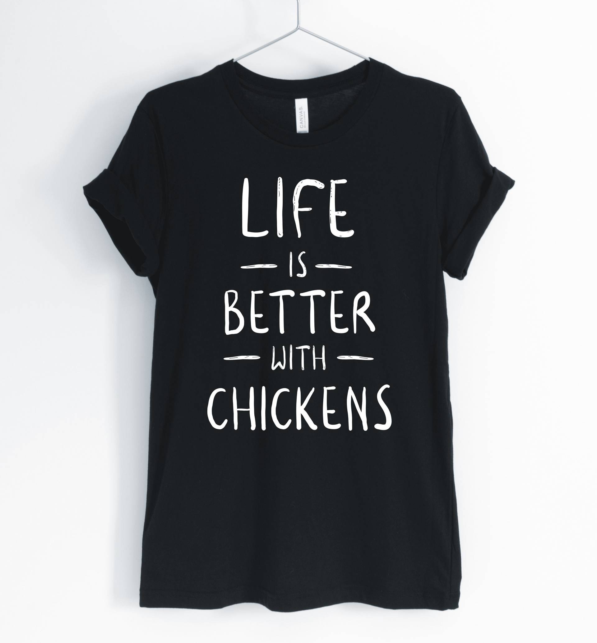 Hühner-Shirt, Hühnerlover, Funny Chicken Shirt, Life Is Better With Chickens, Farm Farmhouse Unisex & Women Es Shirts von BlueCityUSA