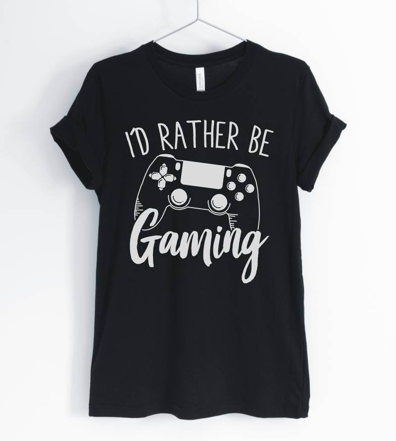 I " D Rather Be Gaming Right Now, Gamer Shirt, Funny Video Game T-Shirt, Gift, Unisex & Women Es Shirts von BlueCityUSA