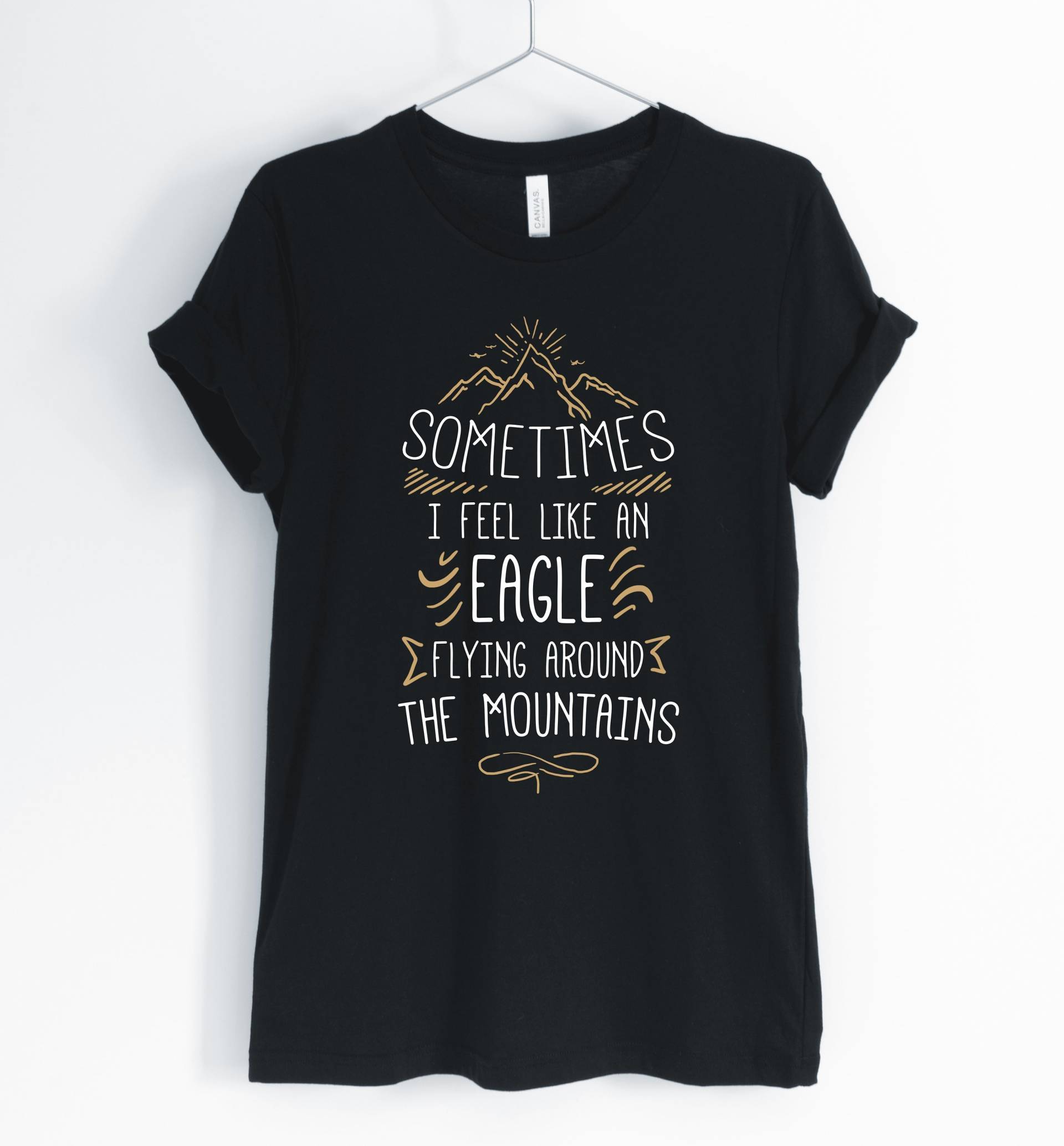 Manchmal Fühle Ich Mich Wie Ein Adler Fliegen Um Die Berge, Eagle, Eagle Shirt, Pilot Hemd, Geschenke, Unisex & Frauen Shirts von BlueCityUSA