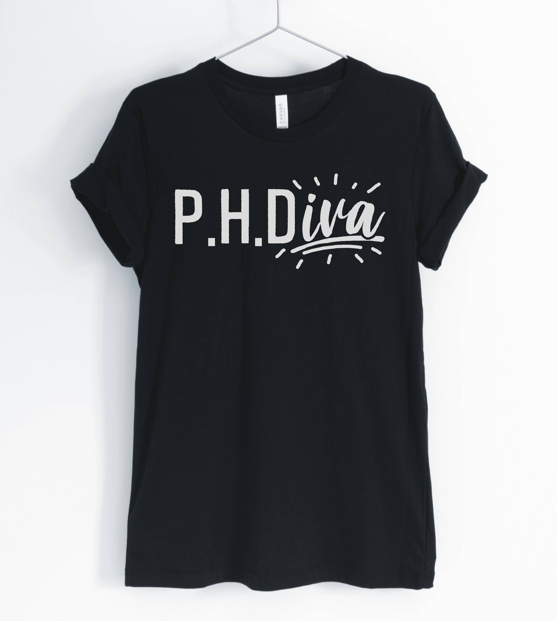 P.h.diva, Doktor Shirt, Doktorat, Medizinstudium, Geschenk Für Doktor, Unisex & Damen-Shirts von BlueCityUSA