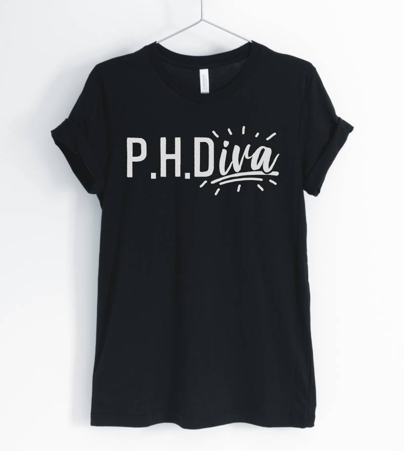 P.h.diva, Doktor Shirt, Doktorat, Medizinstudium, Geschenk Für Doktor, Unisex & Damen-Shirts von BlueCityUSA