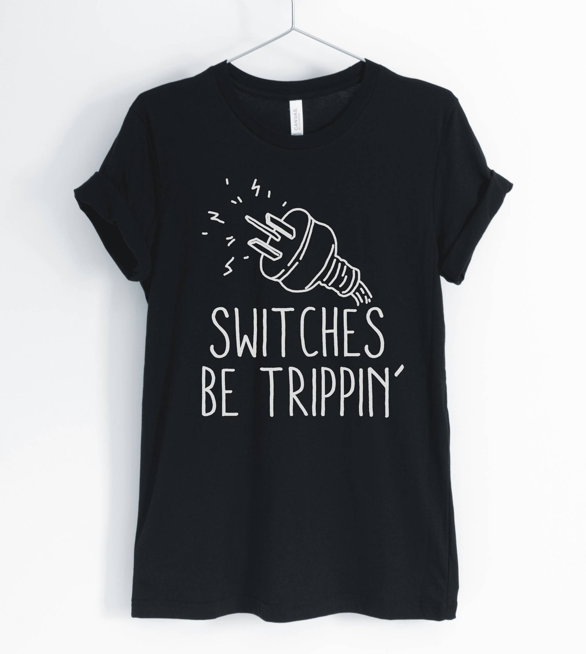 Schalter Sind Trippin ", Electrician Shirt, Funny Electrician, Cute T-Shirt, Gift, Unisex & Women Es Shirts von BlueCityUSA