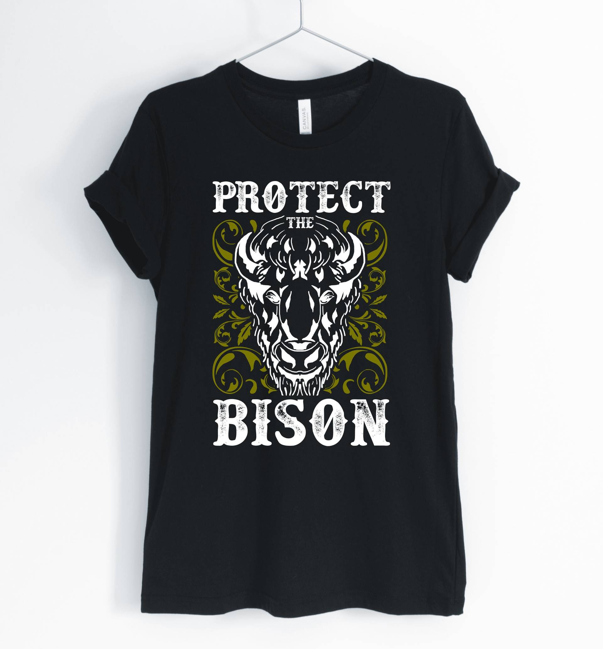 Schützen Der Bison, Bisons, Bison-Shirt, Jahrgang Ich Liebe Wyoming Bison Herder, Geschenke, Unisex & Damen Shirts von BlueCityUSA