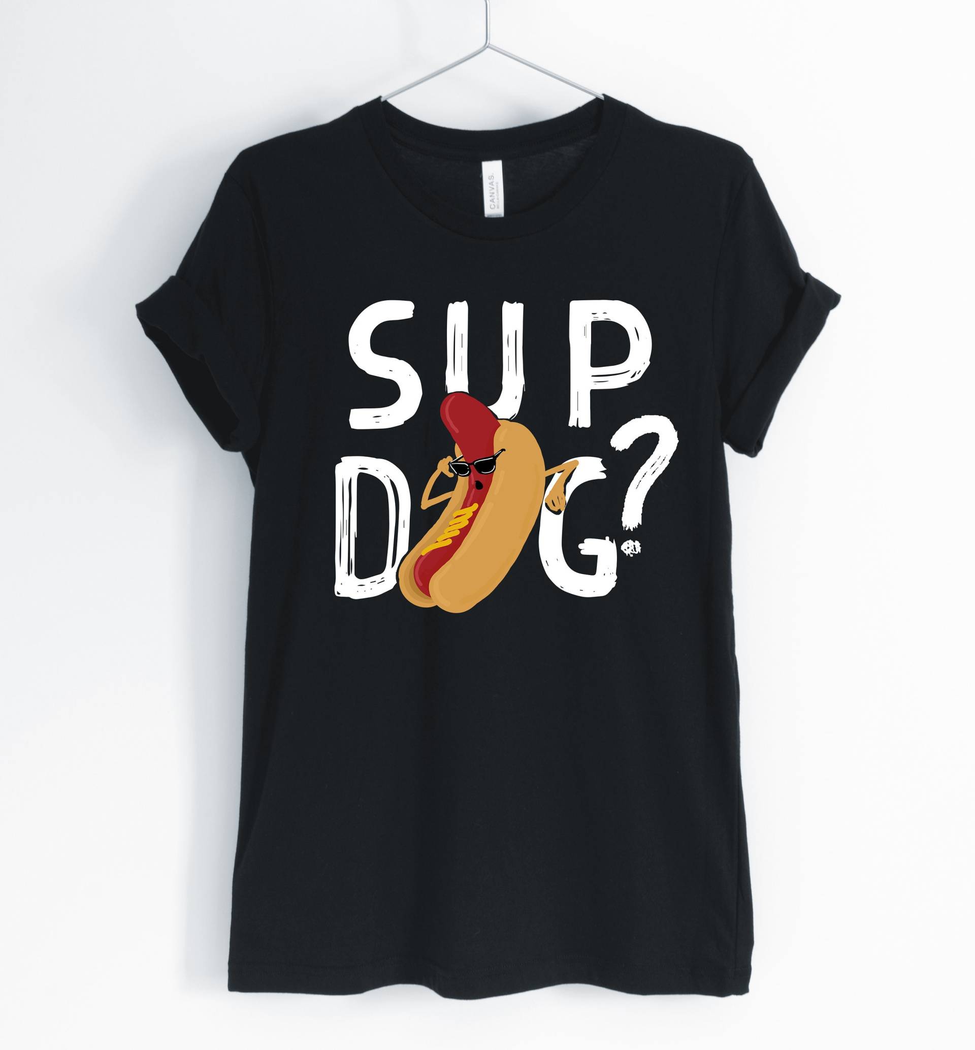 Sup-Hund, Hot-Dog, Hot-Dog-Shirt, Hot-Dog-Wortspiel, Hot-Dog-Liebhaber, Hot-Dog-Addict, Lustige Hotdog-T-Shirt, Hot-Dog-Geschenk, Unisex & Damen von BlueCityUSA