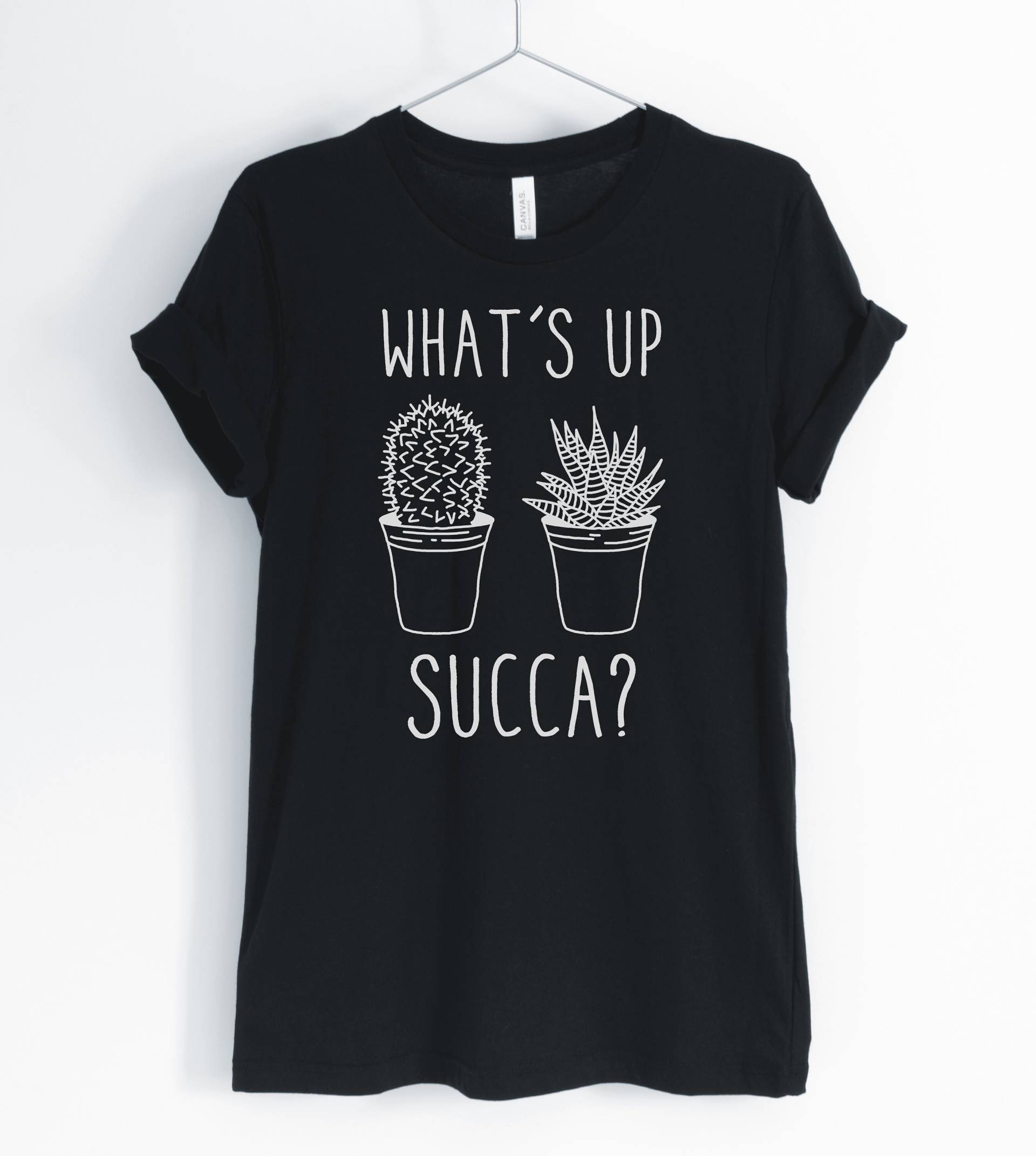 What Es Up Succa, Cactus Shirt, Succulant Funny Cactus, Cute Gardener T-Shirt, Succulent Gift, Unisex & Women " S Shirts von BlueCityUSA