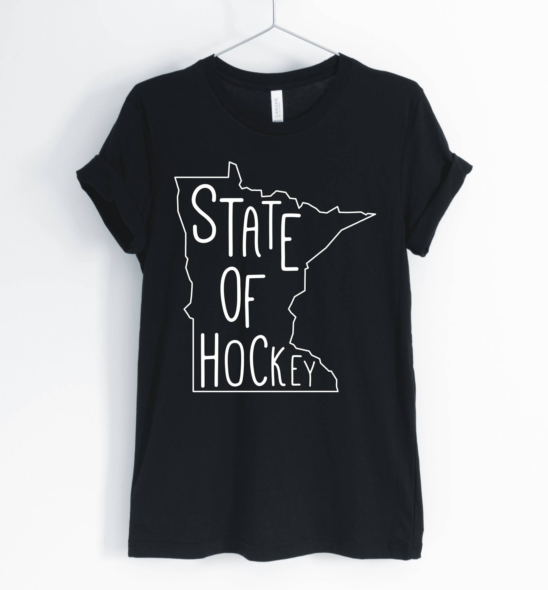 Zustand Der Hockey, Minnesota, Minnesota Shirt, State, Schauplatz, Wurzeln, Geschenk, Unisex Und Frauen Shirts von BlueCityUSA
