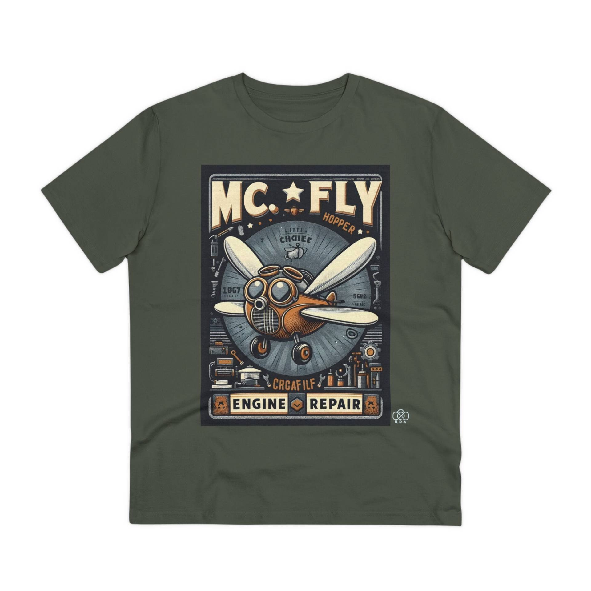 Mc. Fly Engine Repair Vintage Organic Creator T-Shirt - Unisex von BlueDescArt