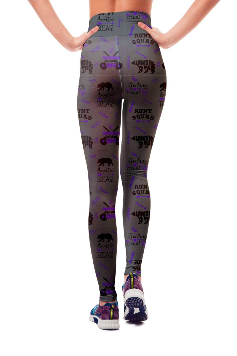 Tante Bär Leggings, Tante, Butterweich, Rocking The Aunt Life, Mehrsprachig von BlueEyeLeggings