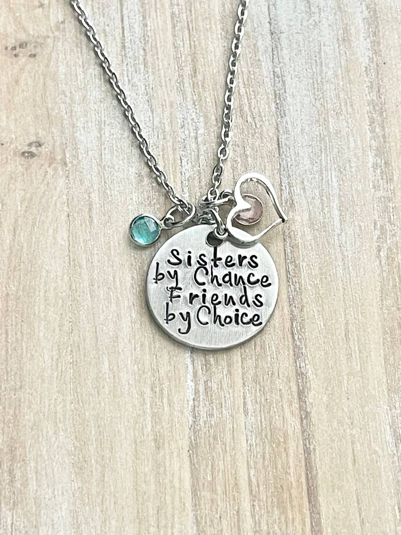 Große Schwester & Kleine Halskette Schmuck Geburtstag Geschenk Silber Little Sis Schwestern Zufällig von BlueEyedJewelsTX