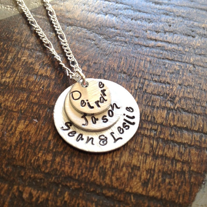 Mama Halskette Herz Handgestempelt Mutter Schmuck Frau Geschenk Für von BlueEyedJewelsTX