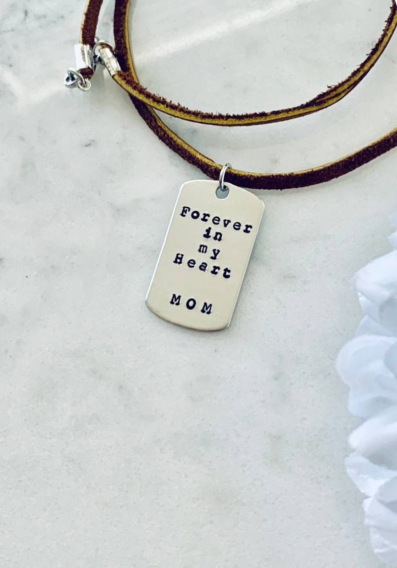 Sympathie Geschenk Für Immer in Mein Herz Halskette Verlust Eines Geliebt Ein Rip Nie Vergessen in Liebevoller Erinnerung Memorial Andenken von BlueEyedJewelsTX