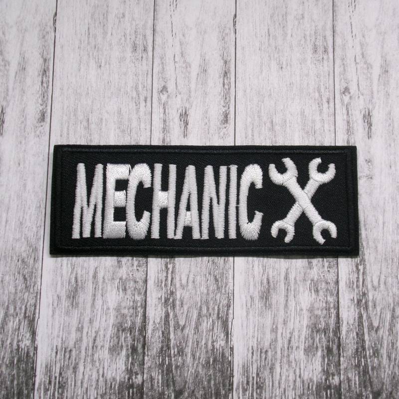 Mechaniker Patch Gestickt Bügelbild Für Jacke, Kleidung, Rucksack, Weste, Werkstatt Abzeichen, Schraubenschlüssel Leben, Werkstattarbeit, Ausrüstung von BlueHeronSales