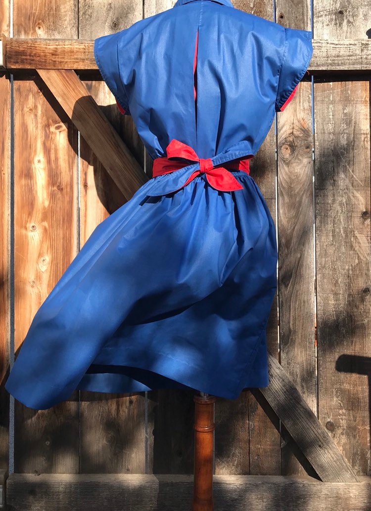 70Er Jahre Kontrastkleid 70Er Jahre Kontrastkleid von BlueHoneyShop