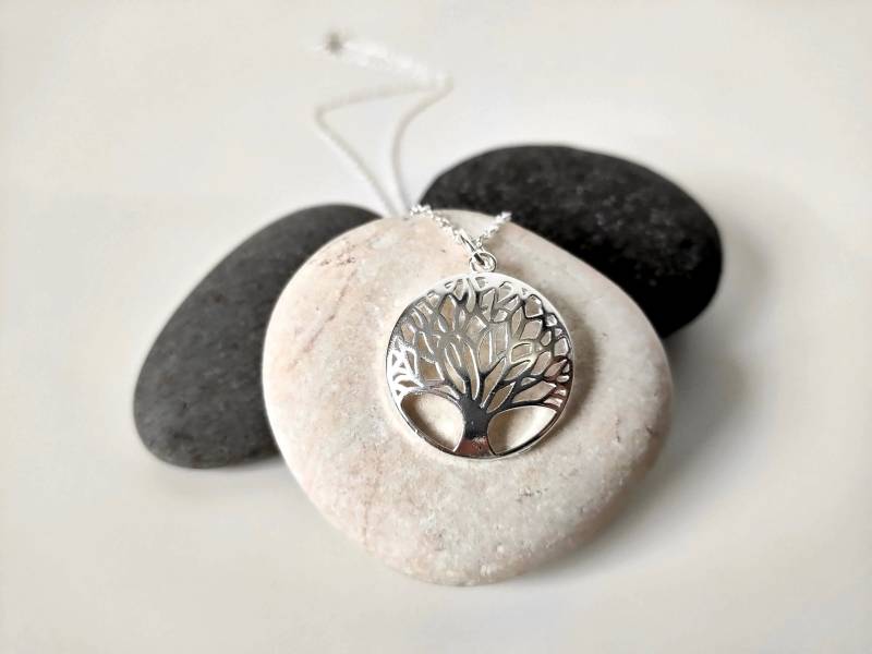 Baum Des Lebens Münzanhänger | Stammbaum Halskette, Geschenk Für Sie von BlueKarmaJewellery