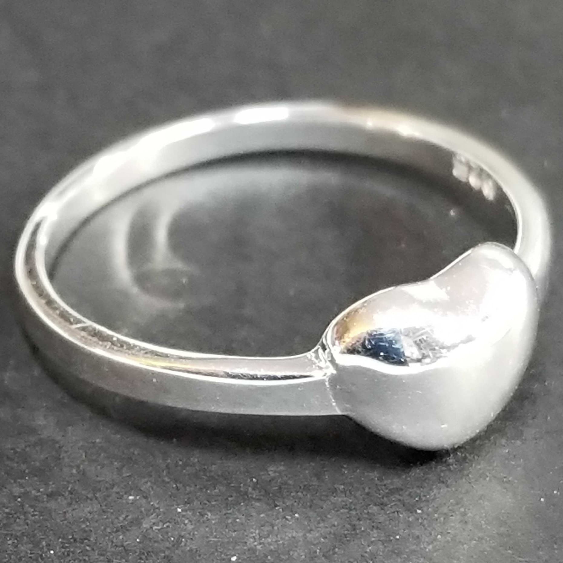 sterling Silber Herz Ring Vintage Midi Ring, Knöchelring, Schmuck 925Er Versprechen Freundschaft Liebe Valentinstag von BlueMoonTrader